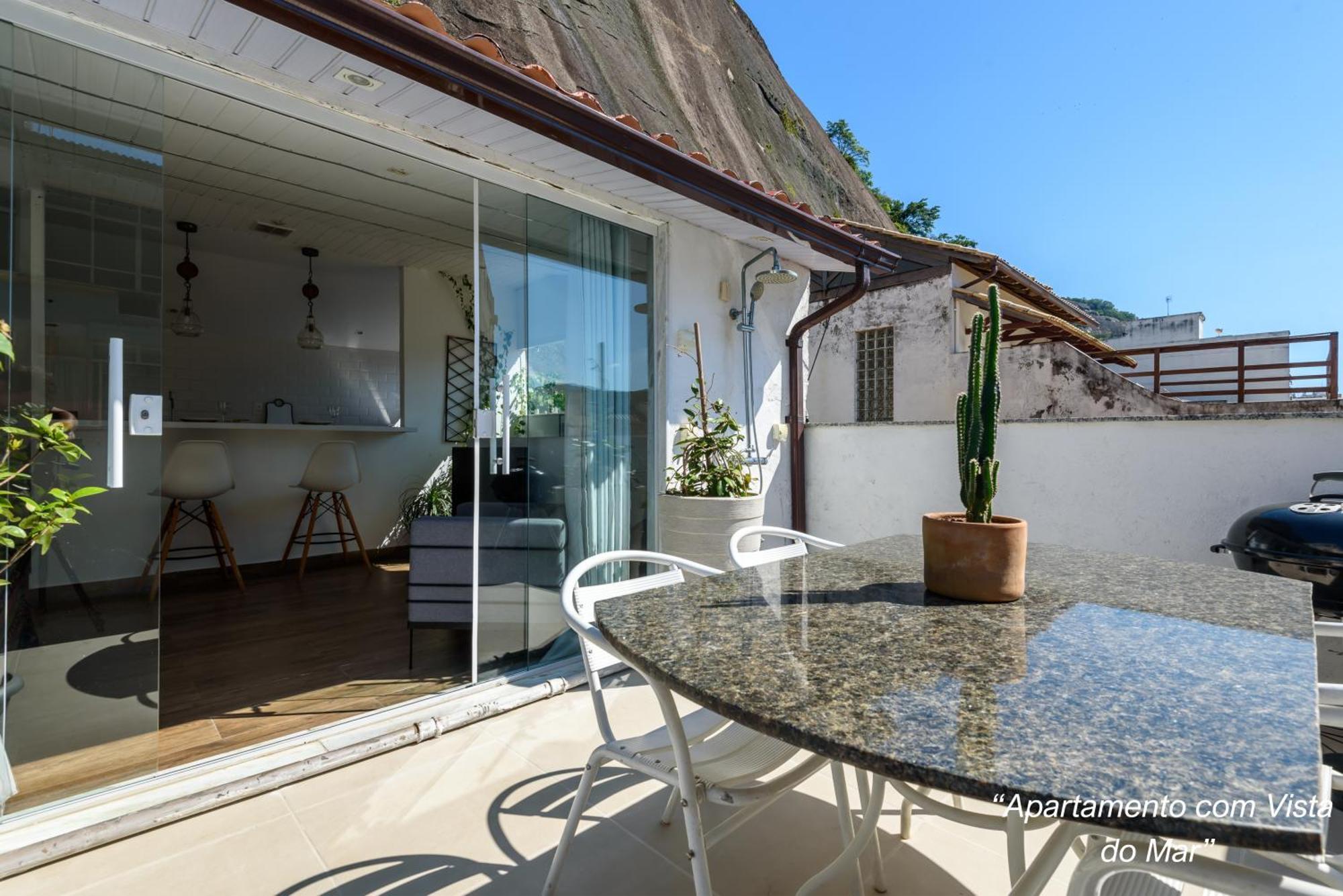 2 Quartos Com Vista Baia De Guanabara A 700m Pao De Acucar - Cozinha Completa E Wi-fi Apartamento *
