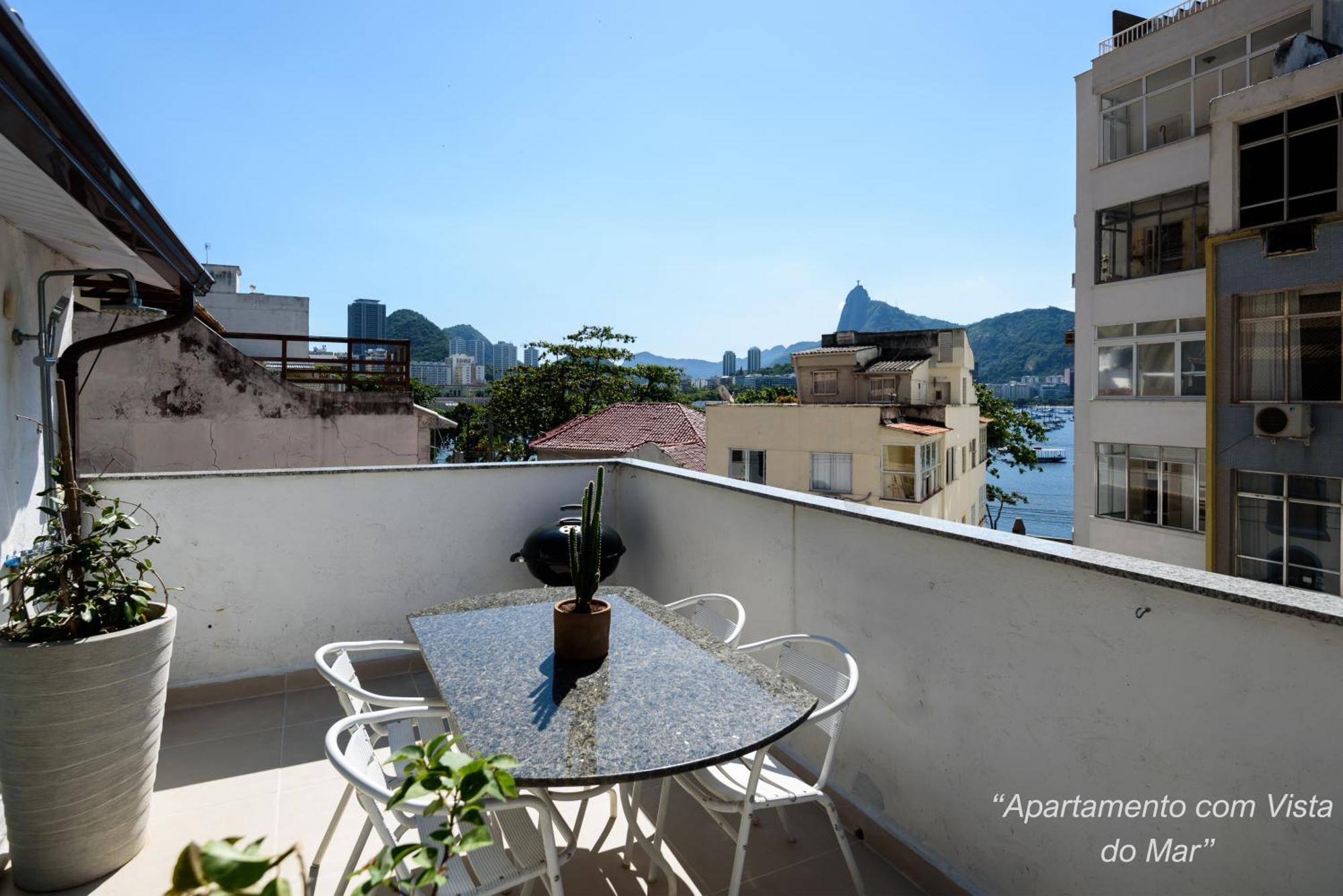 Apartment 2 Quartos Com Vista Baia De Guanabara A 700m Pao De Acucar - Cozinha Completa E Wi-fi Rio de Janeiro