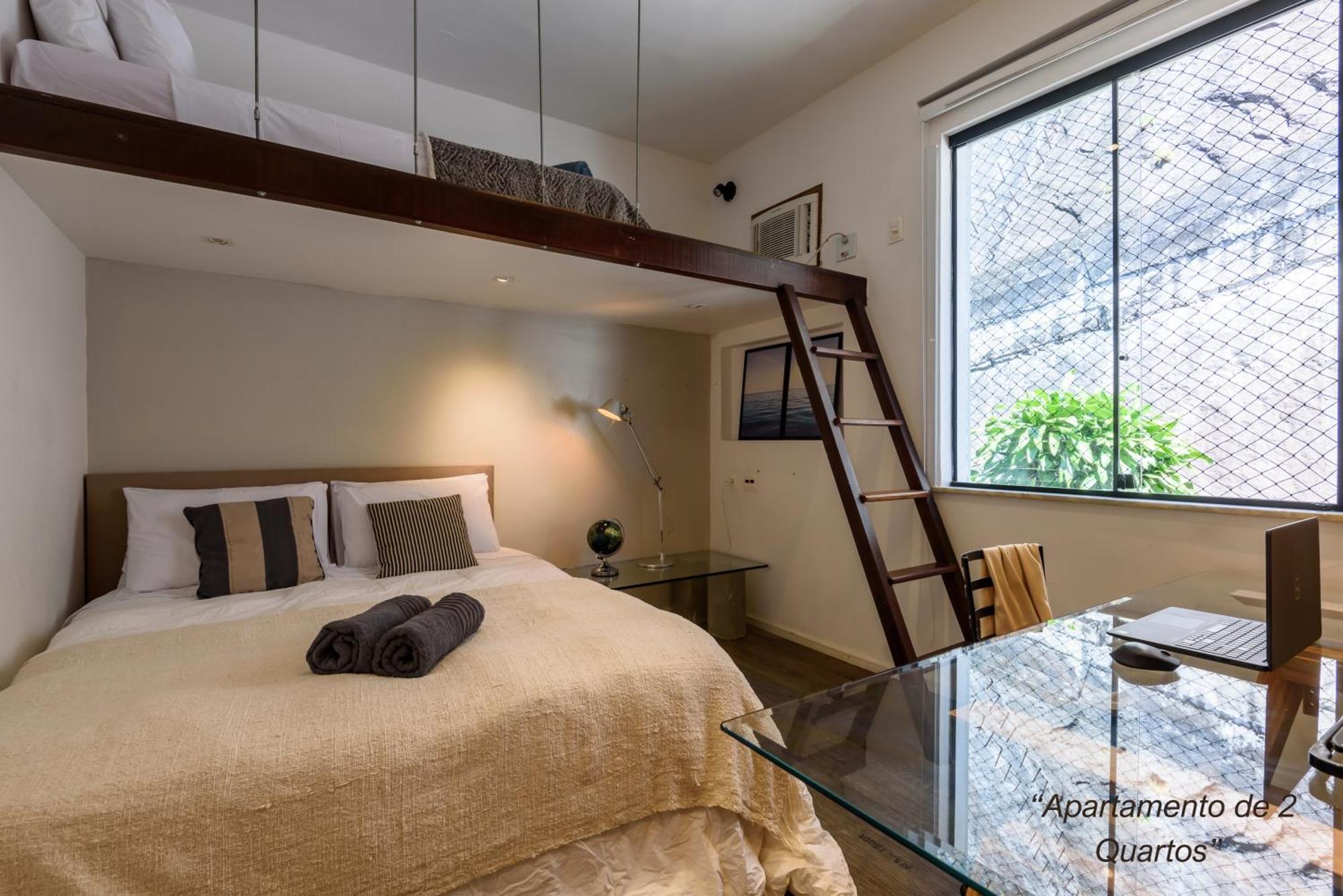 2 Quartos Com Vista Baia De Guanabara A 700m Pao De Acucar - Cozinha Completa E Wi-fi Apartment *